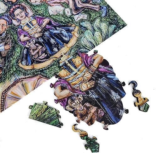 Miniatura 8 de Rompecabezas de madera para adultos, piezas de forma única, fabricado en los Estados Unidos por FoxSmartBox - 270 piezas - Six Geniuses