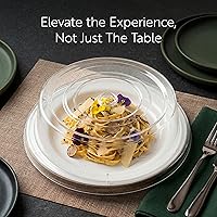 Vista 7 de Restaurantware Cater Tek - Tapa para Plato de Policarbonato de 10.2 Pulgadas, 1 Cubierta de Platos Irrompible - Lavable en Lavavajillas, Resiste