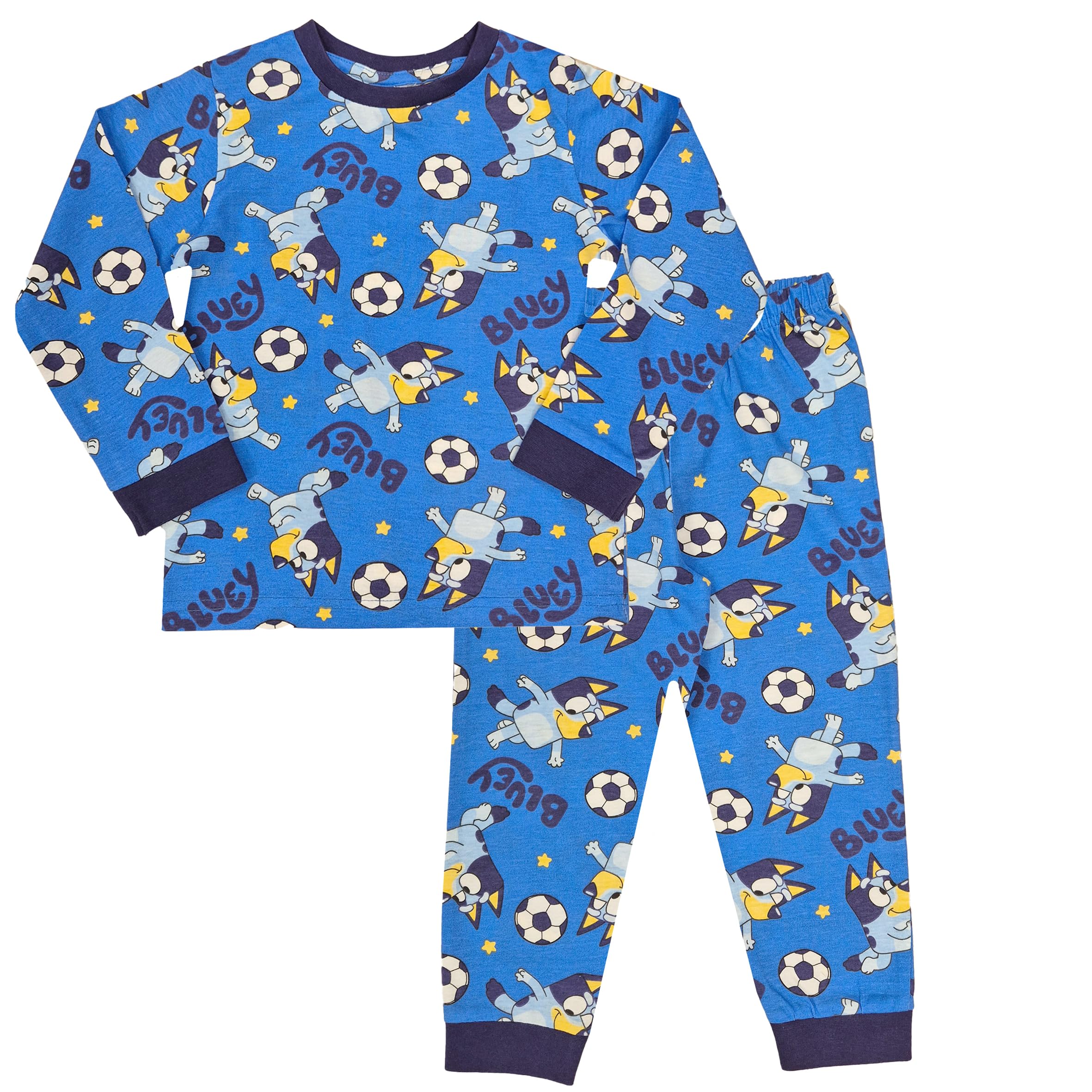 Bluey Boys Pyjamas Football Nightwear Football, 5-6 Years Blue