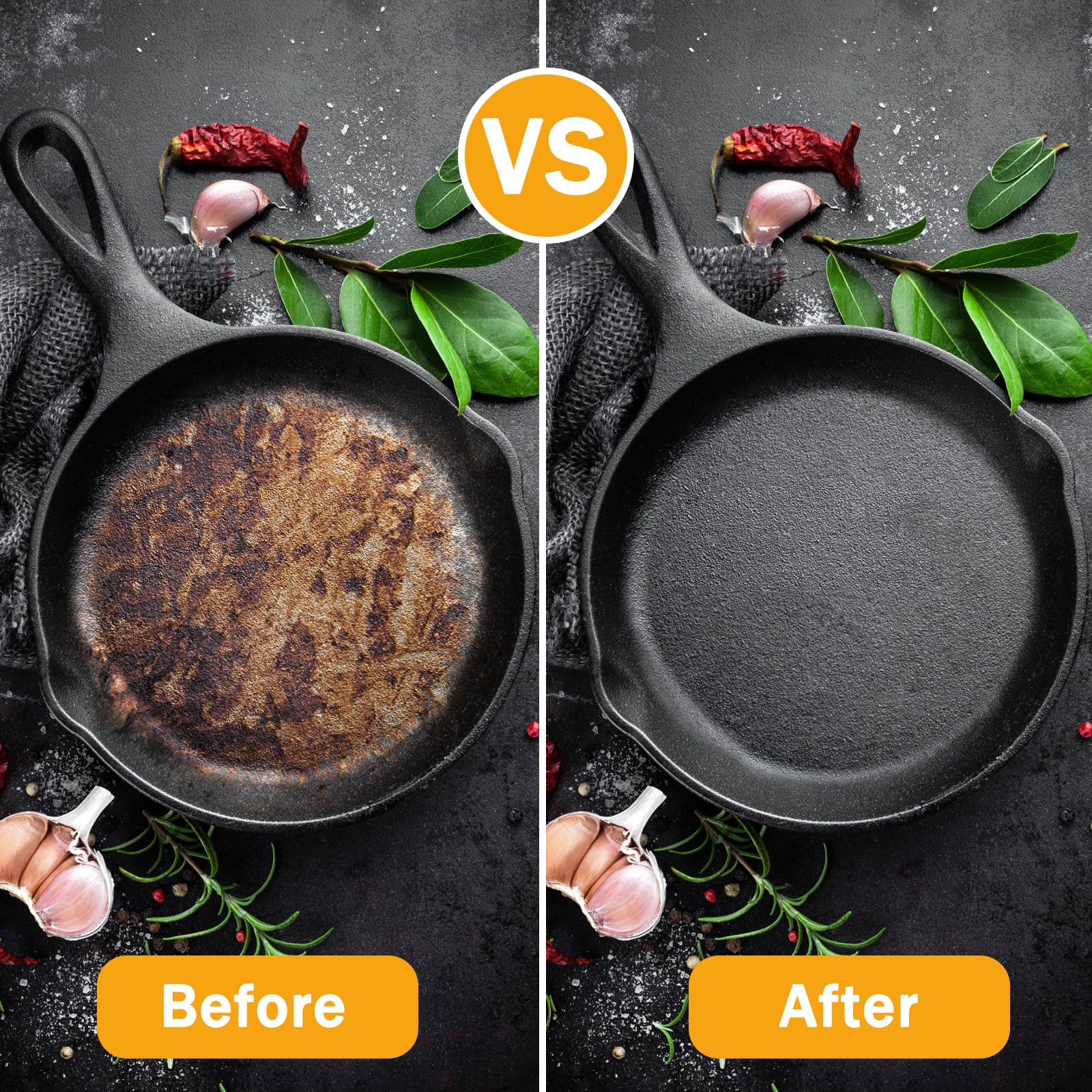 Cast Iron Scrubber 316 Stainless Steel Chainmail