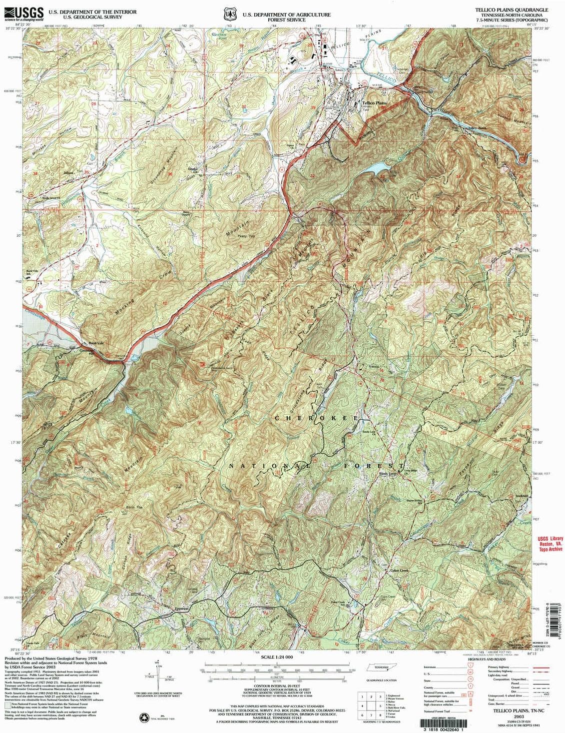 Tellico Plains Tn Map Amazon.com : Tellico Plains Tn Topo Map, 1:24000 Scale, 7.5 X 7.5 Minute,  Historical, 2003, Updated 2004, 27.3 X 22 In - Polypropylene : Sports &  Outdoors