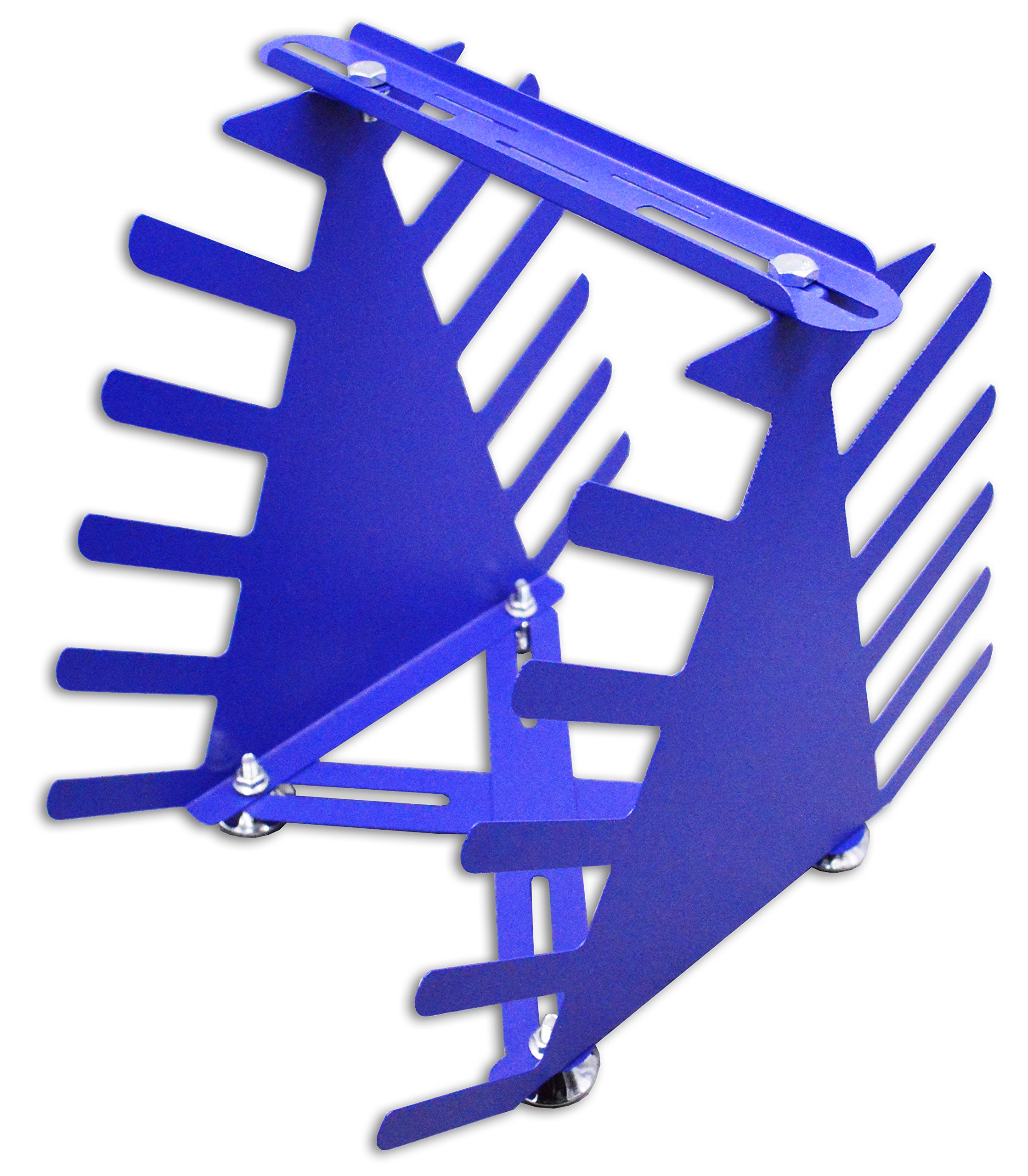 INTBUYING Desktop Screen Printing Squeegee Rack Silk Screen Squeegee Holder Adjustable Spatula Steel Organizer 5 Layers