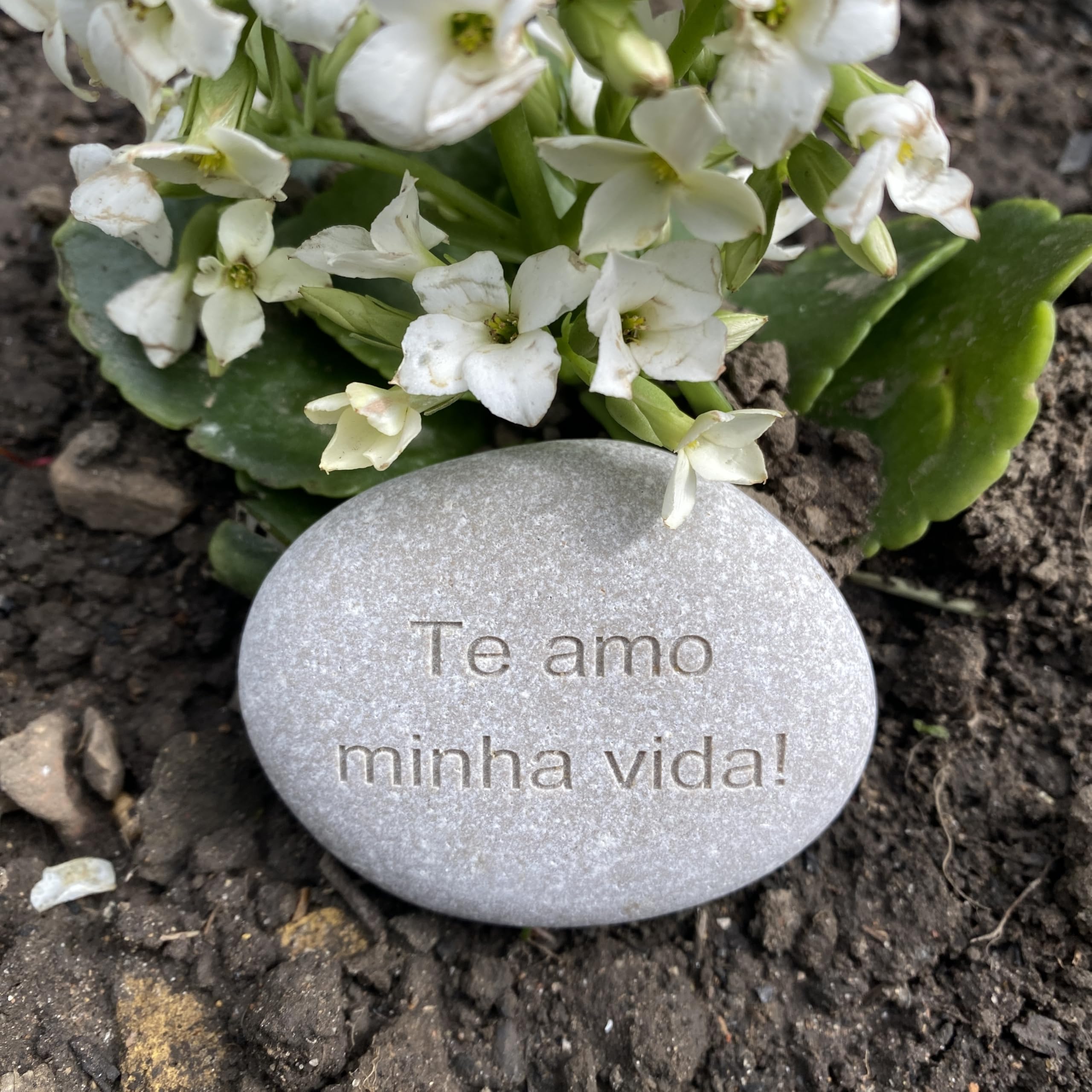 Piedra natural grabada personalizada, grande, aniversario de matrimonio y cumpleaños, fecha, marcador de tumba, conmemorativo, regalo de agradecimiento
