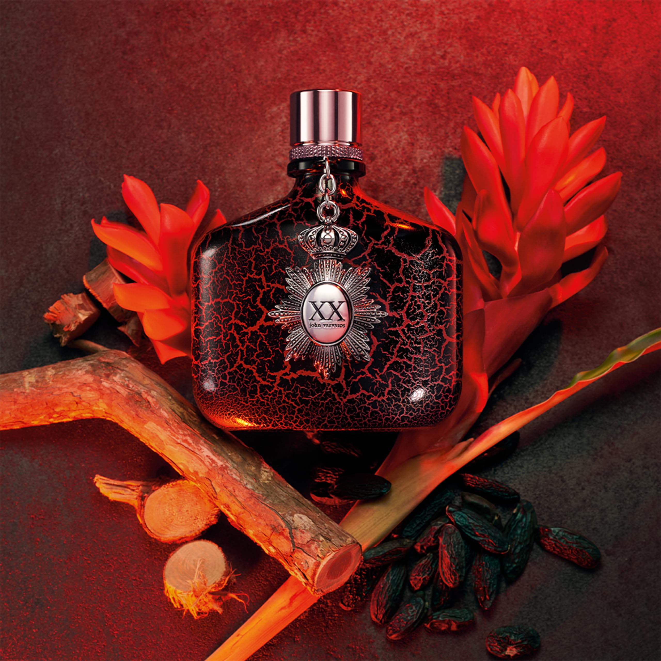 John Varvatos XX Intense Eau de Parfum, Zerstäuber, stimulierend, sinnlich und blumig, für Herren, 125 ml