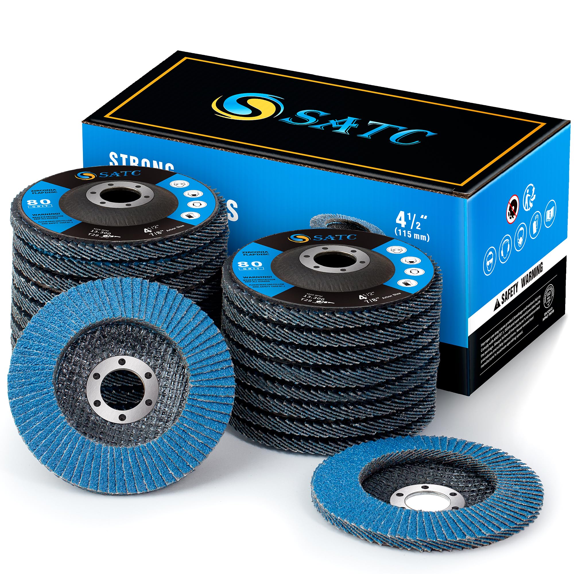 S SATC Flap Discs - Angle Grinder Sanding -15