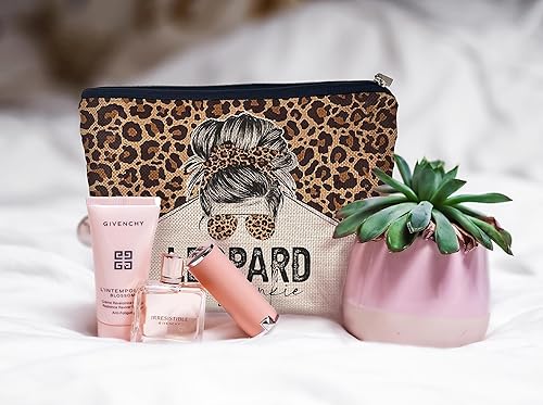 Miniatura 3 de Ayxvt Retro Western Cowgirl - Gafas de sol de leopardo, bolsa de cosméticos decorativa para mujer, bolsa de maquillaje con cremallera, bolsa de aseo