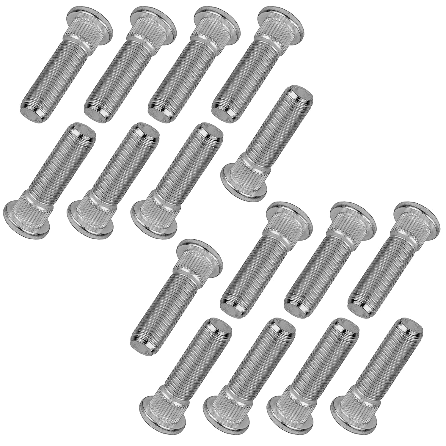 Caltric 16 Front Rear Wheel Hub Stud Bolt Compatible with Polaris Sportsman 800 2005-2015 7518378