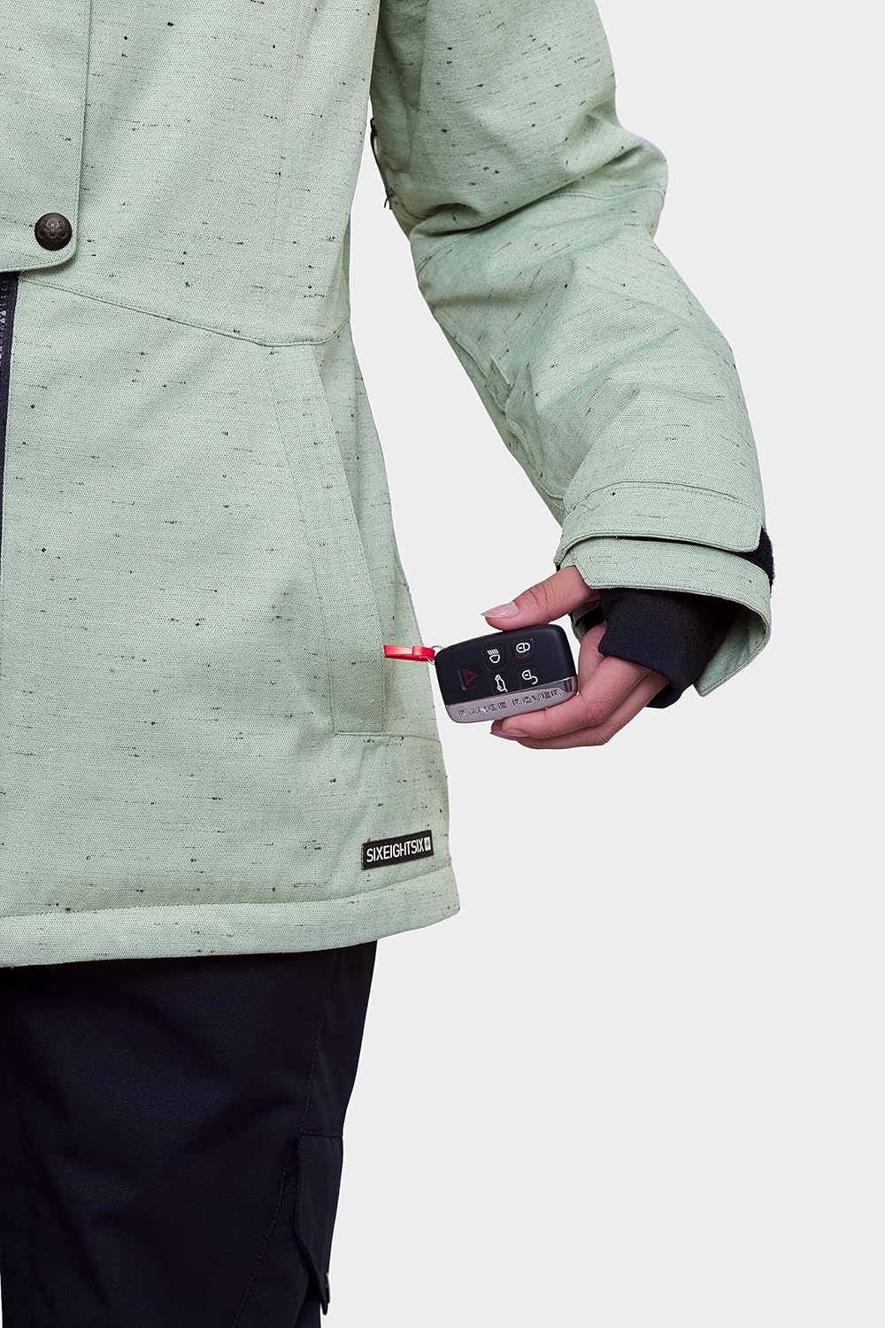 686 Women's Rumor Insulated Jacket - 2-Layer Fabric Design with Sherpa Lining & Inner Collar - Water & Weather Resistant