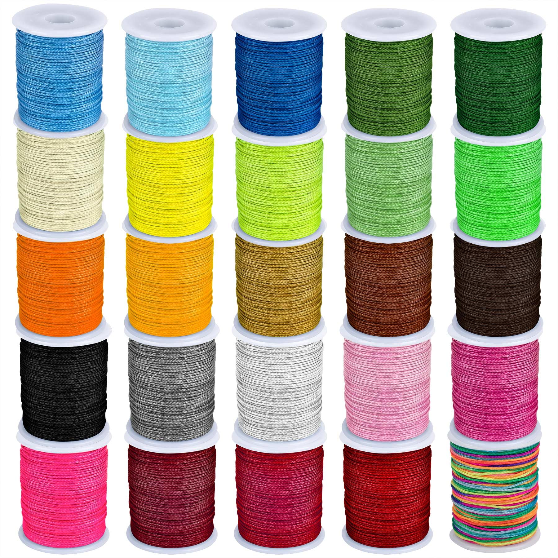 Fil en nylon pour perles AUEAR cordon tressé macramé loisirs créatifs noeud chinois 0.8mm