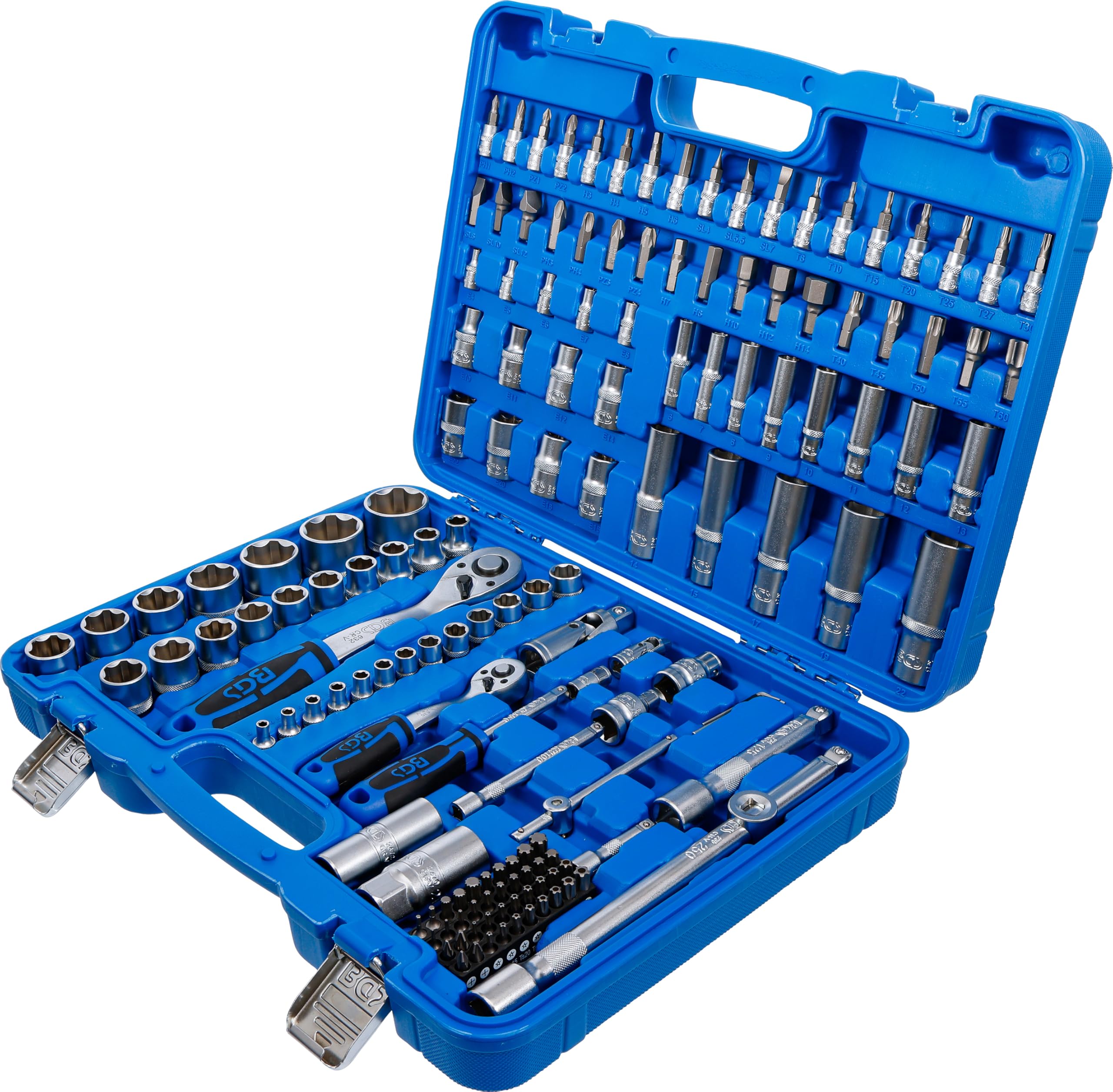 BGS 74518 | Steckschlüssel-Satz Wellenprofil | Super Lock | 150-tlg.