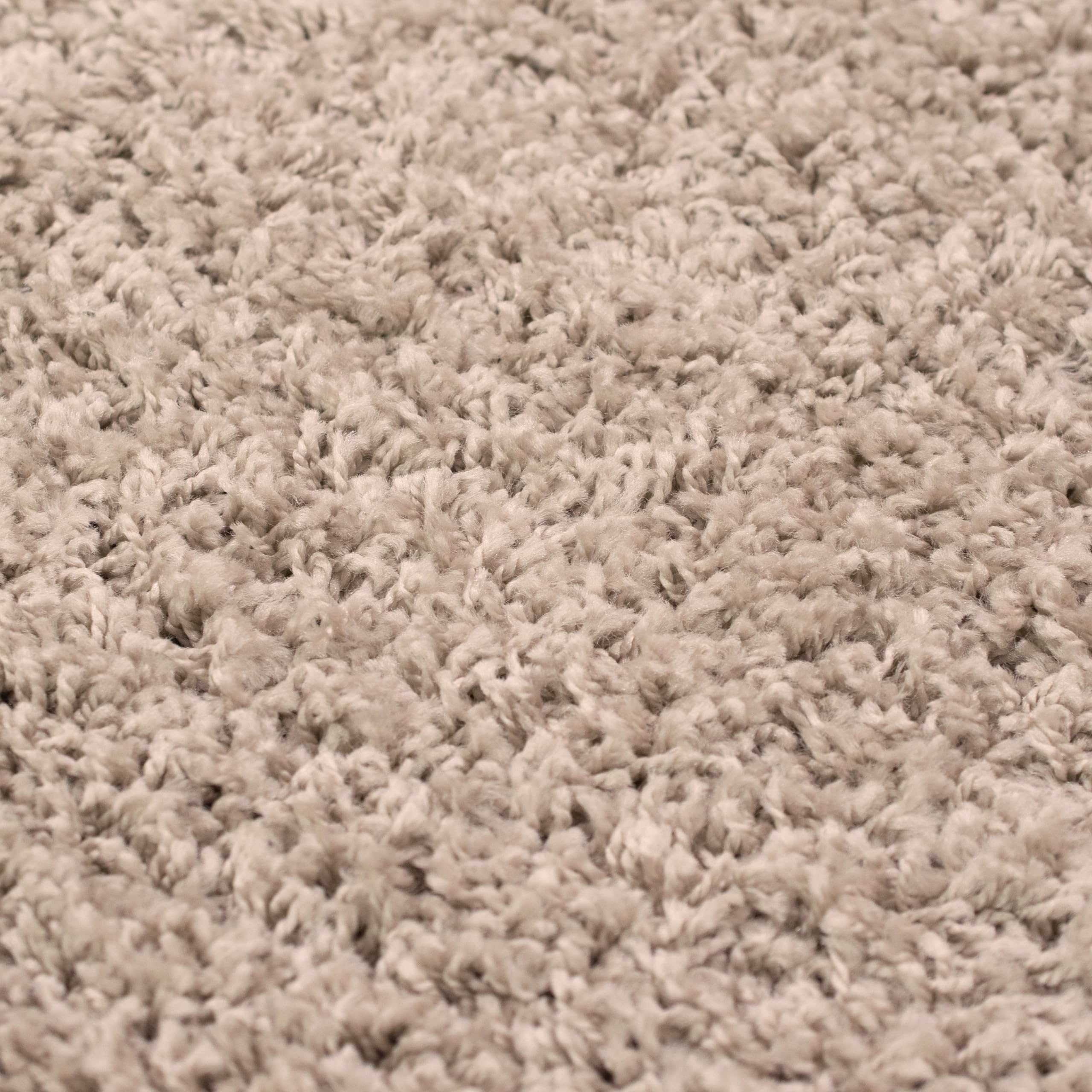 Teppich-Traum Tappeto Shaggy soffice | facile da pulire e resistente | in beige Größe 60x110 cm