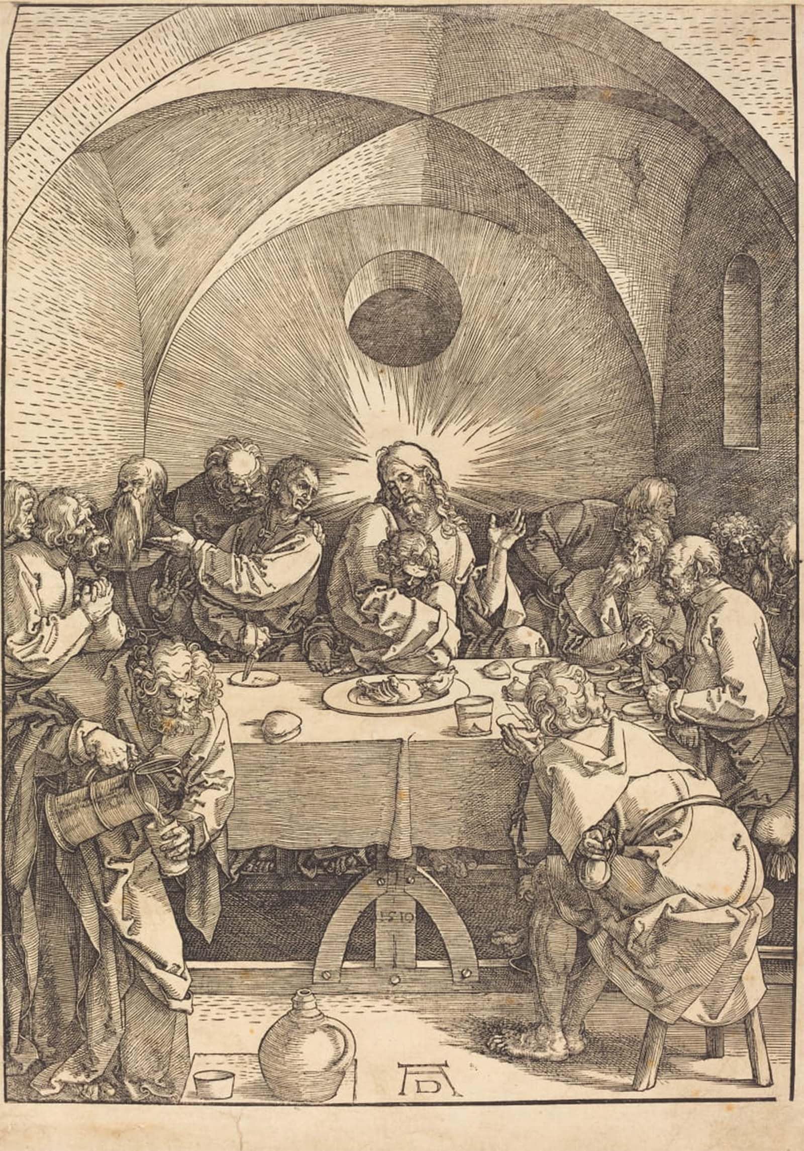 POSTERIIk Famous Modern Artwork Art Mural the Last Supper by Albrecht Dürer Oil Paintings Pictures for Home Decor 60x90cm