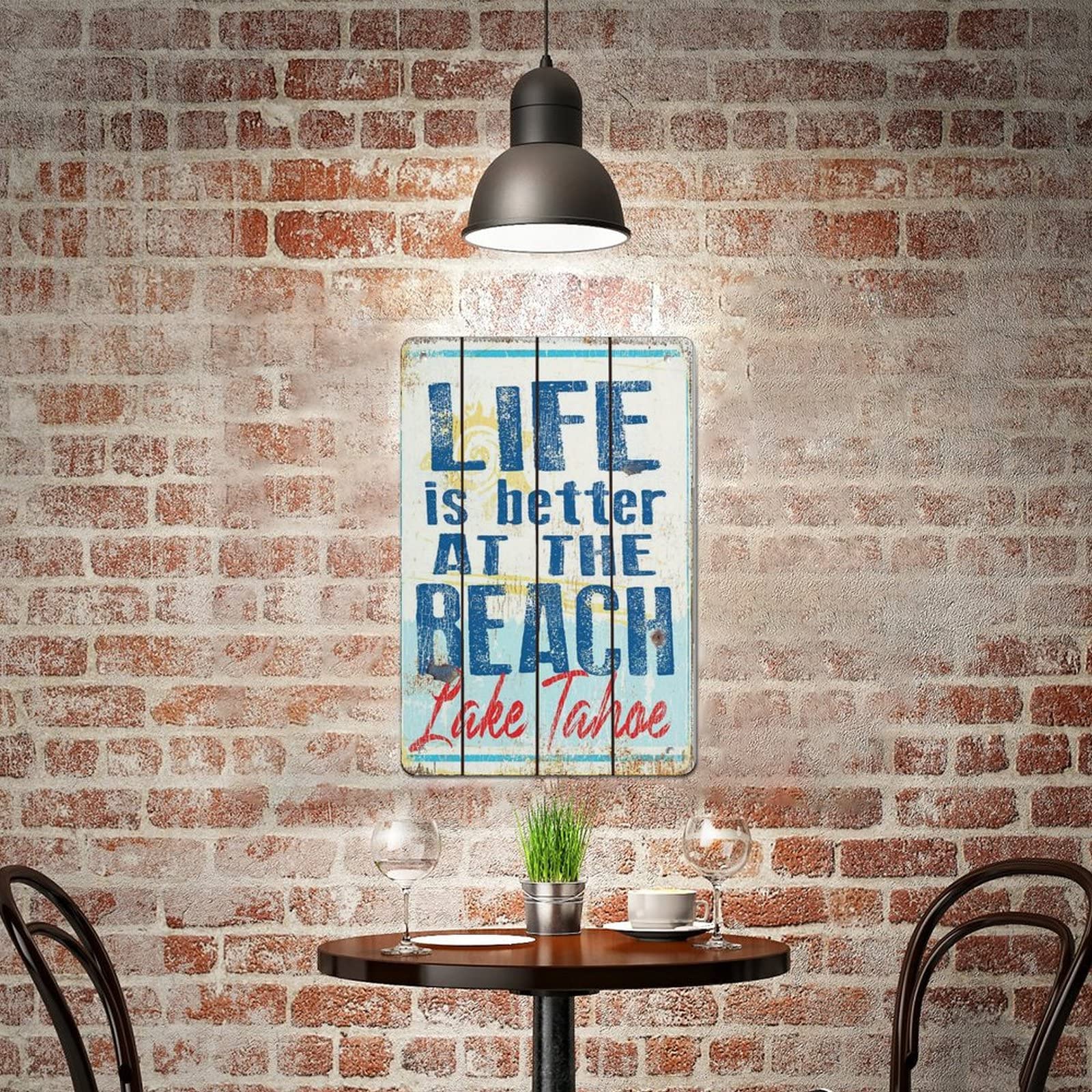 WOGEKA ART Targa in metallo retrò - Life is better when you´re the BOSS