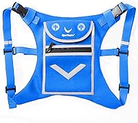 Vista 9 de Mini Mochila Chaleco para Correr para Hombres y Mujeres - Equipo de Alta Visibilidad, Guarda Objetos de Valor, Cualquier Teléfono - Ideal