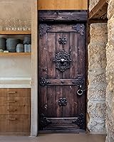 Vista 13 de Adhesivo Mural de Puerta FLFK - Zen, Pegue y Despegue, Tamaño Combinado 32"x80", Dividido en 2 Piezas