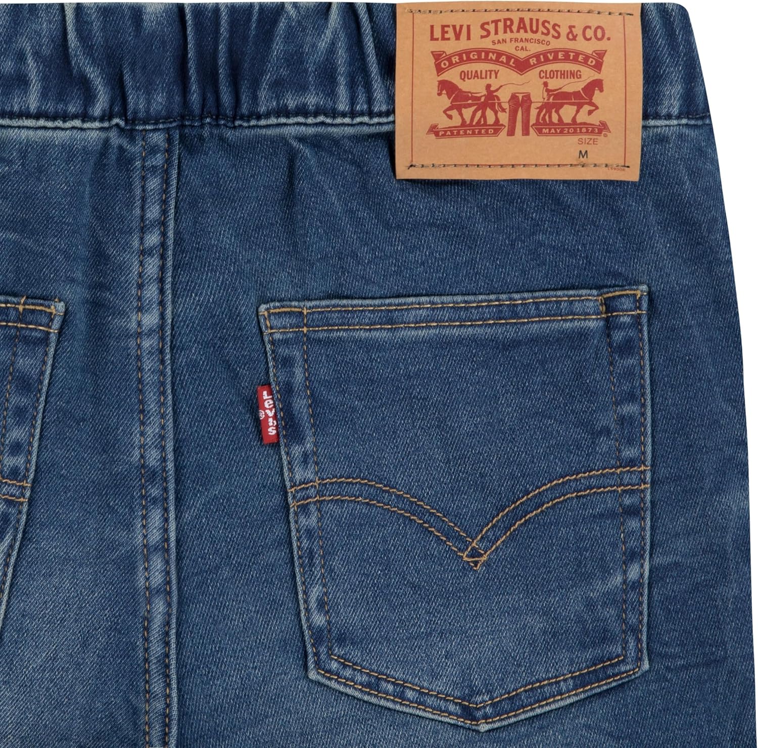 Levi's Boys Skinny Fit Pull on Shorts - Image 6