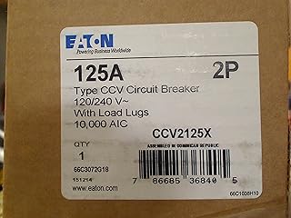 Eaton CCV2125X Bolt-On Mount Type CCV Tenant Main Circuit Breaker 2-Pole 125 Amp 120/240 Volt