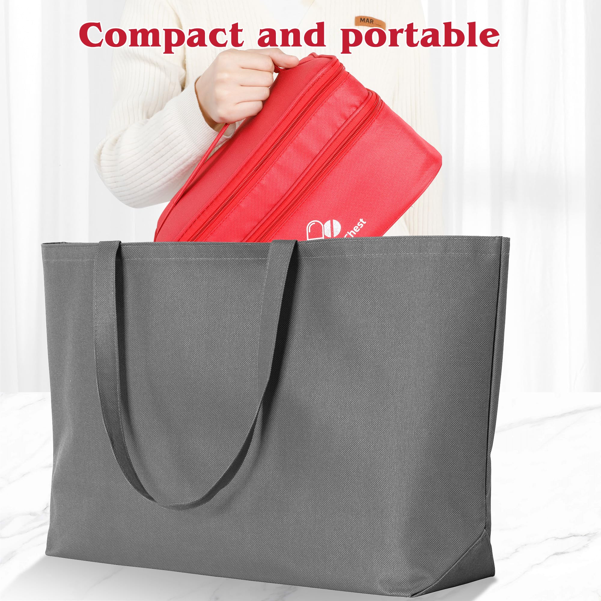 Romon Bolsa Primeros Auxilios Portátil, Botiquín de Primeros Auxilios Vacio,Doble turno Impermeable Gran Capacidad Botiquín Médico Vacío, Bolsa Médico de Emergencia para Hogar, Oficina, Rojo