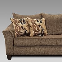 Vista 6 de Roundhill Furniture Juego de sofá y sofá de dos plazas Camero Cafe