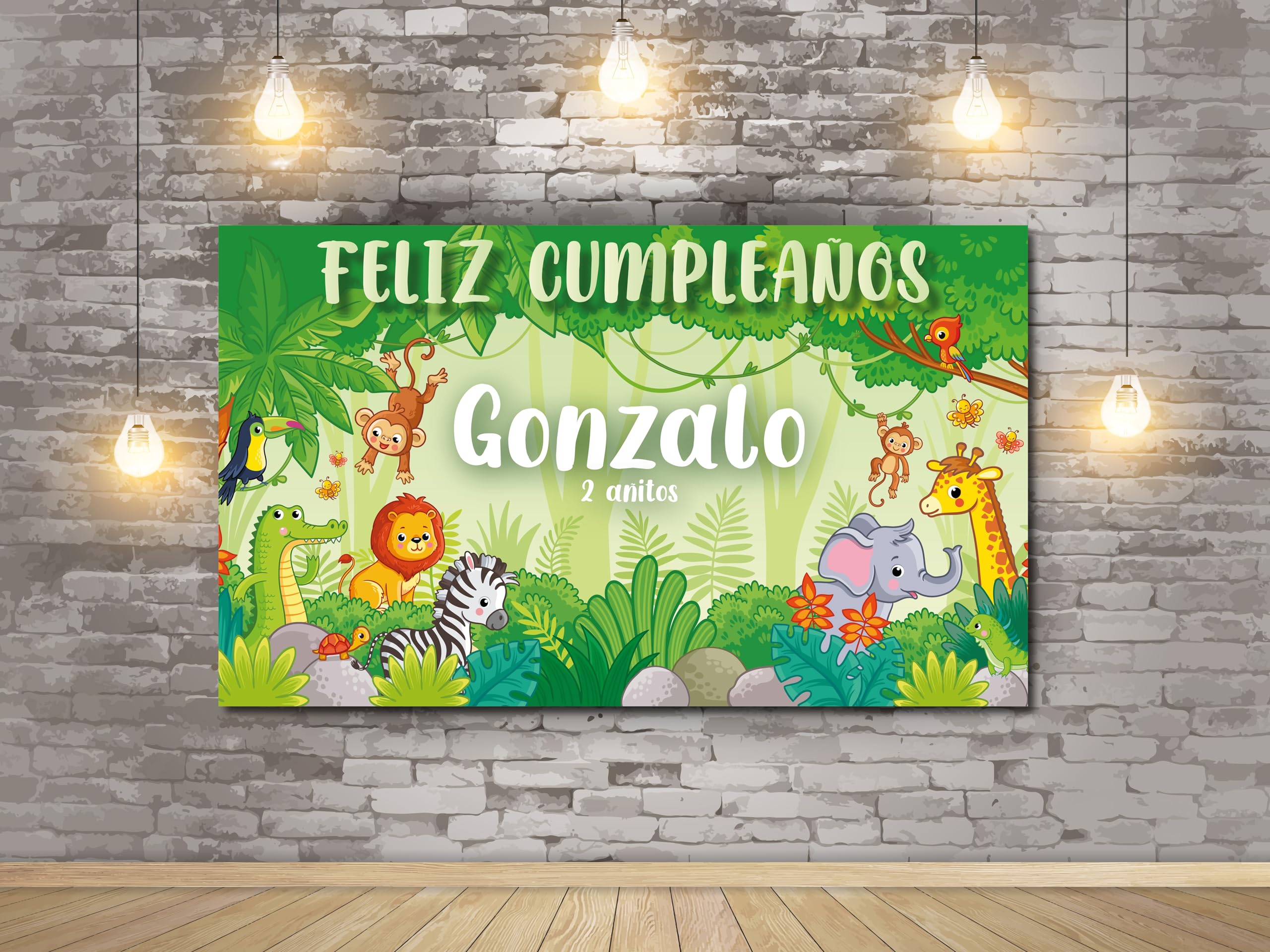 Oedim Photocall en Lona Animales Divertidos, 300x200cm, Photocall Decorativo para Eventos o Celebraciones puntuales
