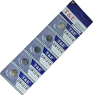 New T&E 5 X Cr1216 Br1216 1216 3V Lithium Batteries FBA