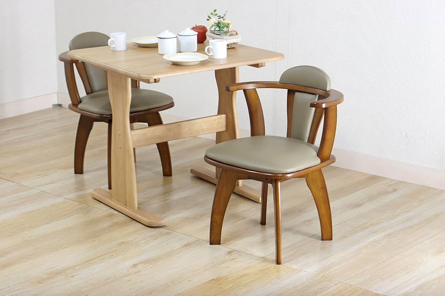 不二貿易 天然木 回転式 ダイニングチェア② 91lSzC-AFOL._AC_UF894,