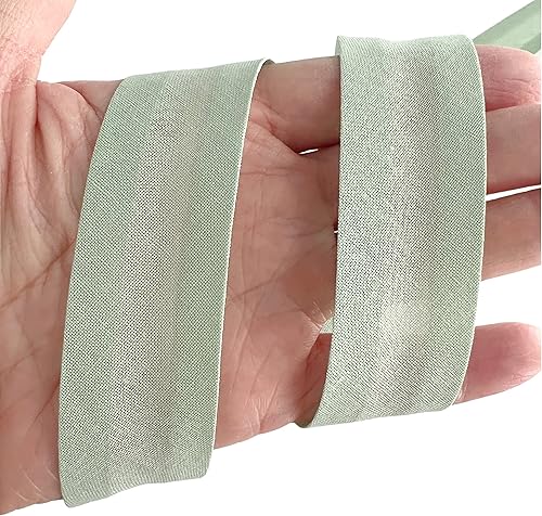 Miniatura 34 de PEPPERLONELY 30 yardas 0.984 in (1 pulgada) 100% algodón de un solo pliegue bies tipo bies Binding para coser y dobladillar cinta - verde 10. Verde