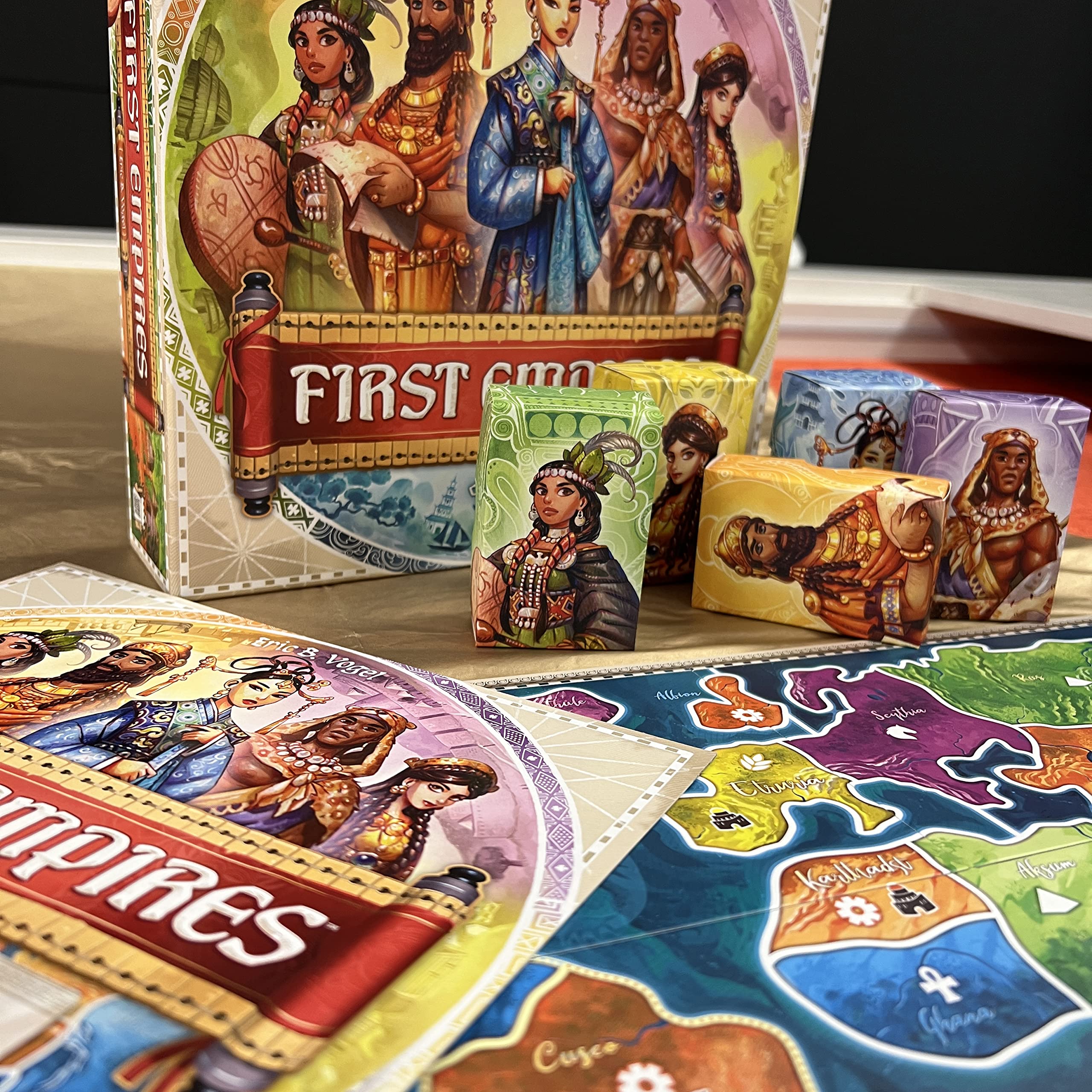 Asmodee - First Empires - Gioco da Tavolo Strategico, 2-5 Giocatori, 14+ Anni, Edizione in Italiano