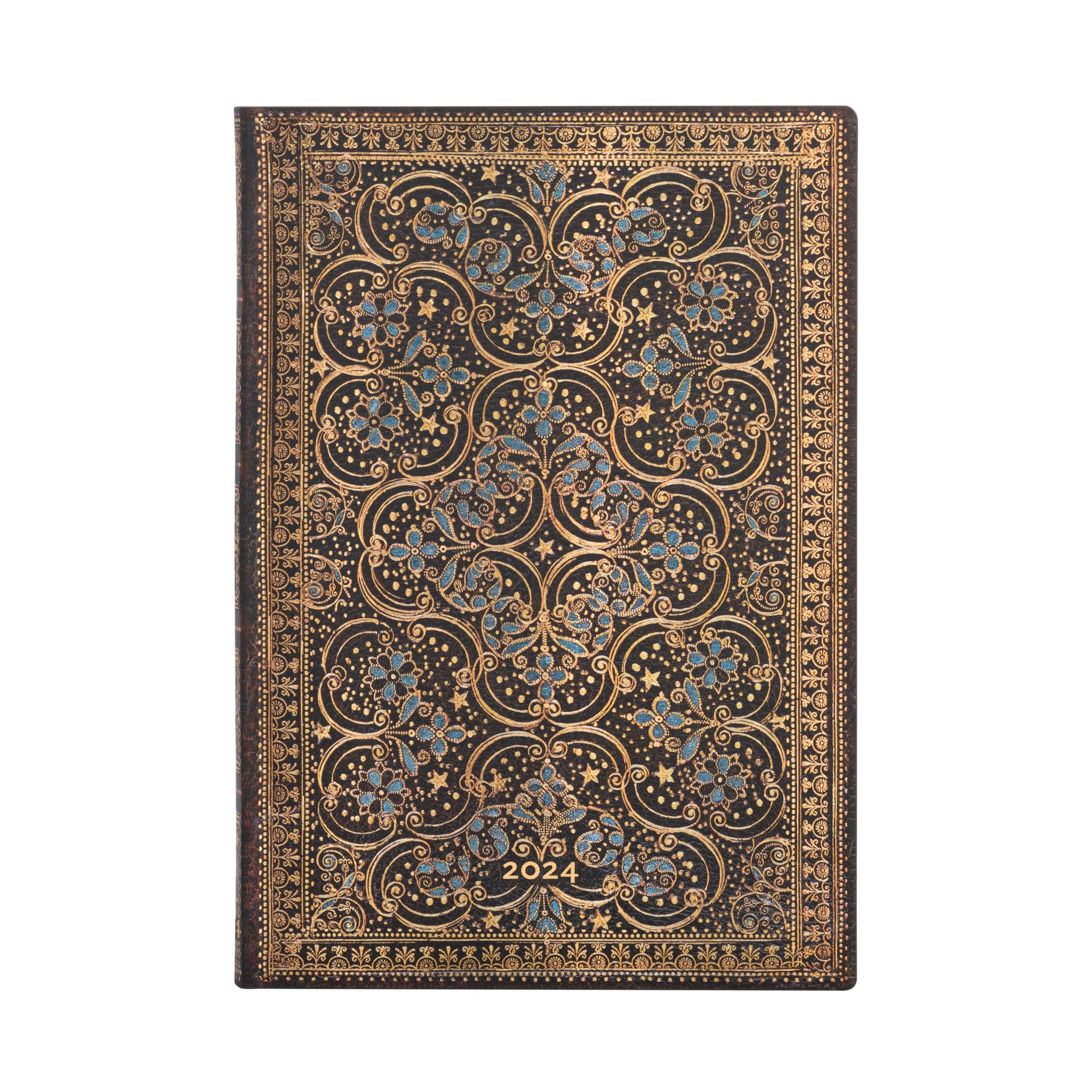 Paperblanks Flexi 12-Month Calendar 2024 Restoration, Horizontal, Midi (175 x 125), Italian