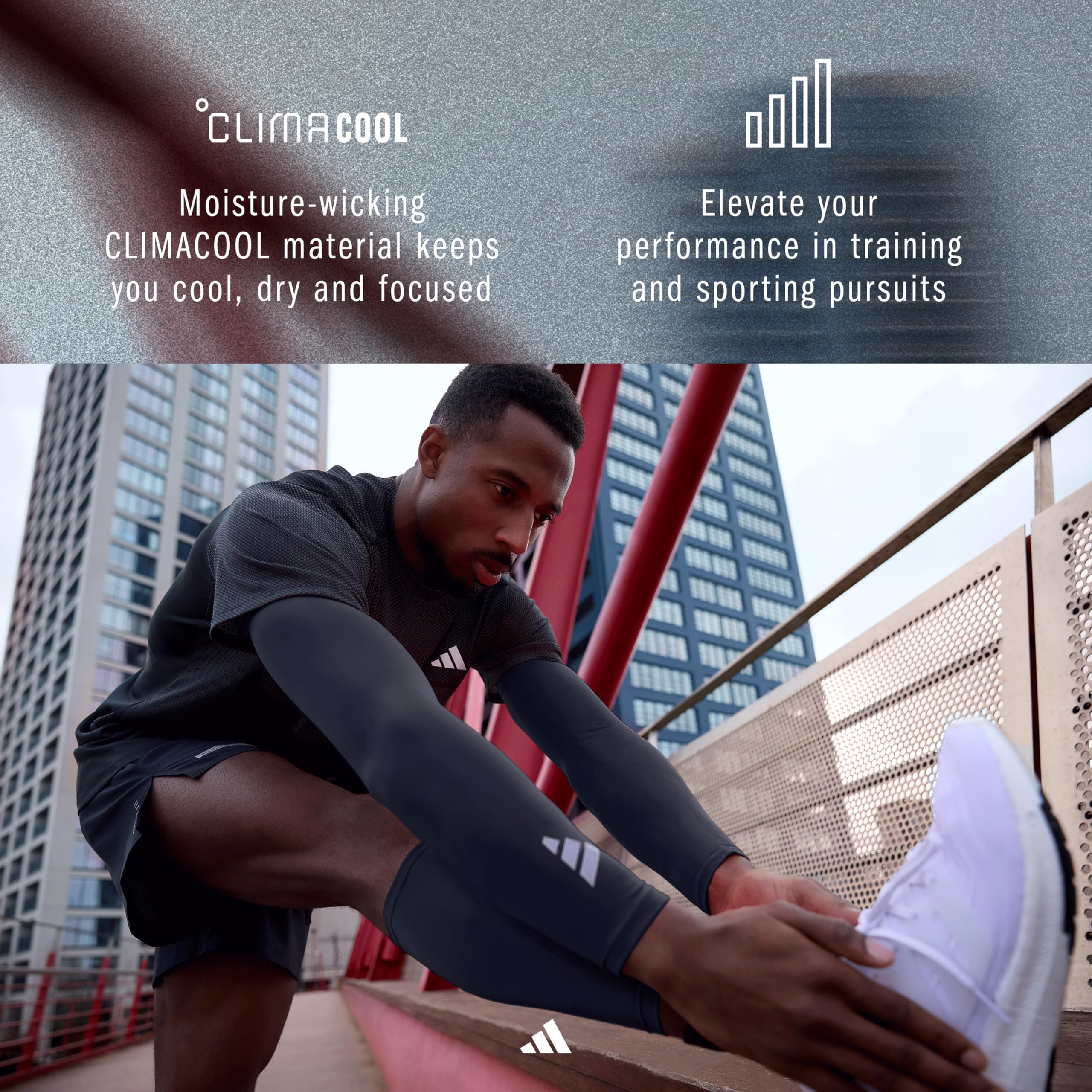 Climacool Manchons de compression pour mollet Bleu marine S/M