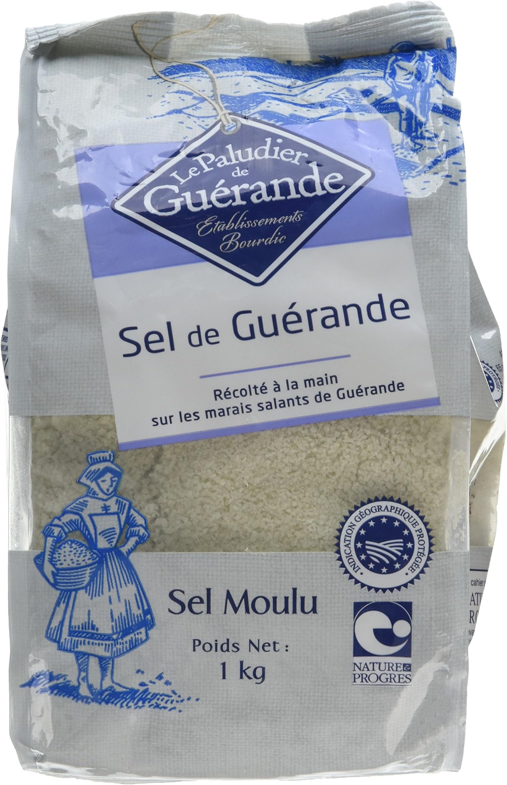 Fin Seche French Sea Salt in Bag 1 kg (Pack of 2)
