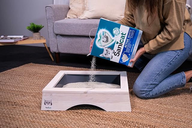 Foto 8 de 8 de Sanicat - Arena aglomerante Sanicat para gatos Active White 6 L