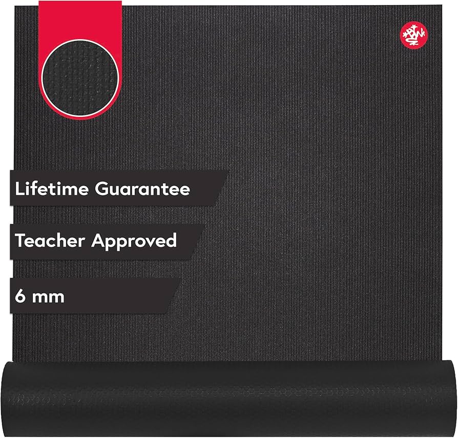 Manduka PRO Yoga and Pilates Mat, Black,71