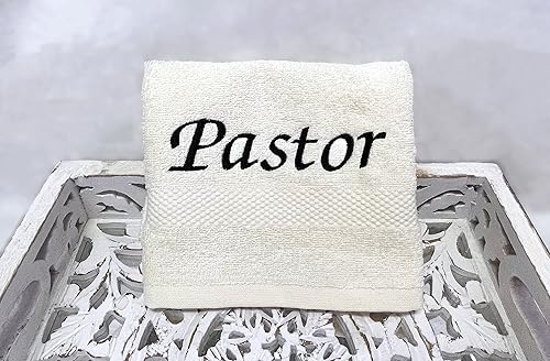 Miniatura 2 de Liberty21 Pastor bordado, toalla del clero. 13 x 13 pulgadas. Regalos de agradecimiento para pastores para hombres y mujeres. Fe cristiana. Regalos