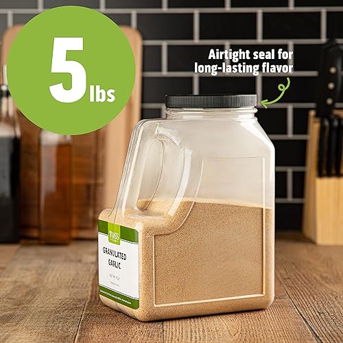 Miniatura 4 de TOSS Ajo granulado de 5 libras - Especias de ajo granuladas a granel, ideal para condimentar platos y mejorar el sabor