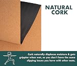 Gurus Two Natural Cork Mat Options, Roots Yoga Mat with Natural Rubber Bottom, Sprout Yoga Mat with Lightweight TPE Latex-Free Bottom, Non-Slip, Eco-Friendly and Odor Free, 72" Long 25" Wide