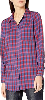 Amazon Brand - Goodthreads Women's Modal Twill Long-Sleeve Oversized Boyfriend Shirt