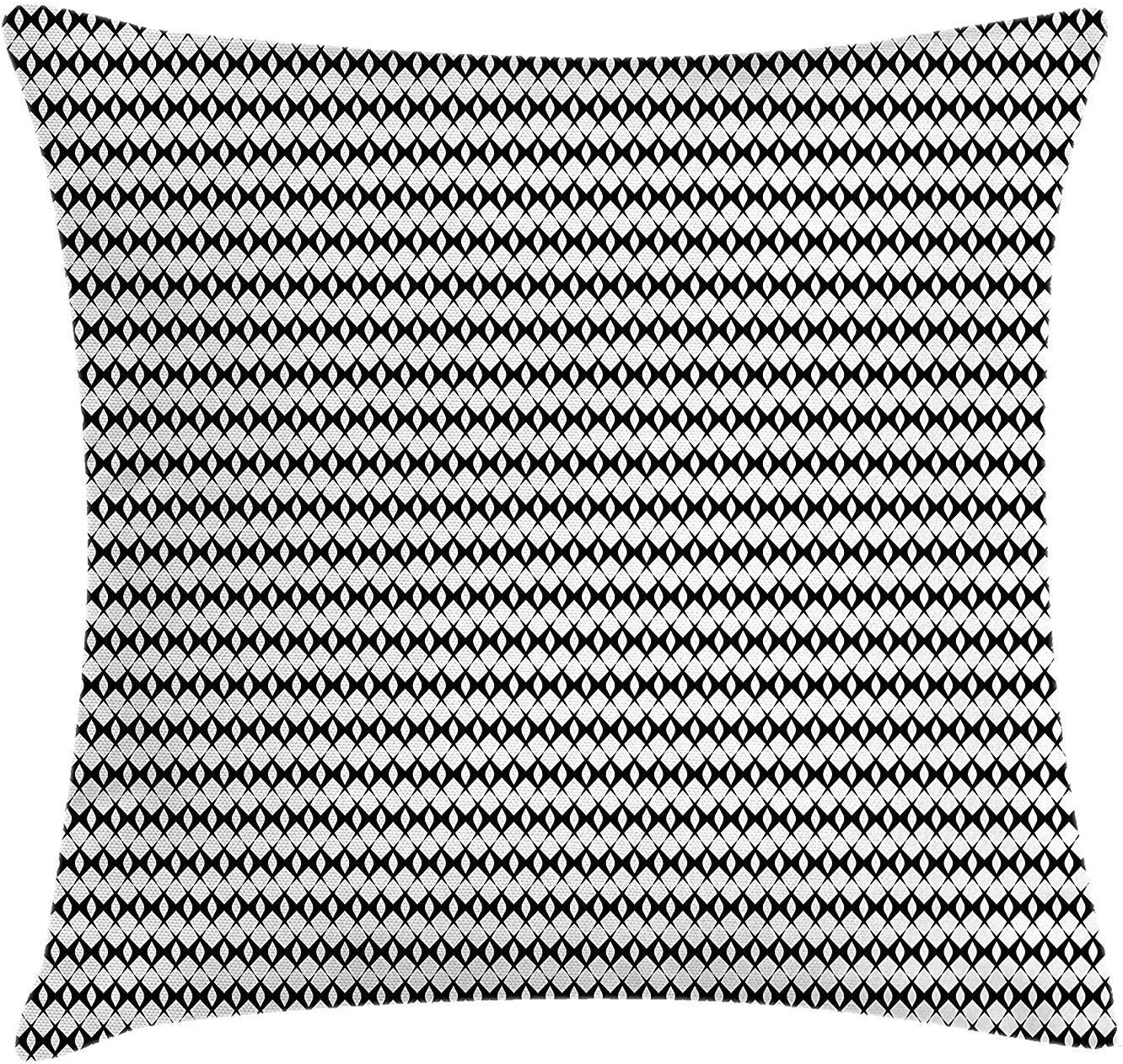 CUKENG Black and White Throw Pillow Cushion Cover