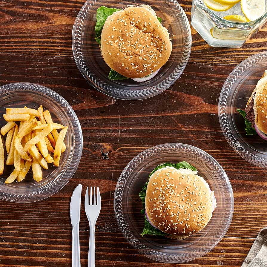 大型アクリルバンケットディナープレートセット