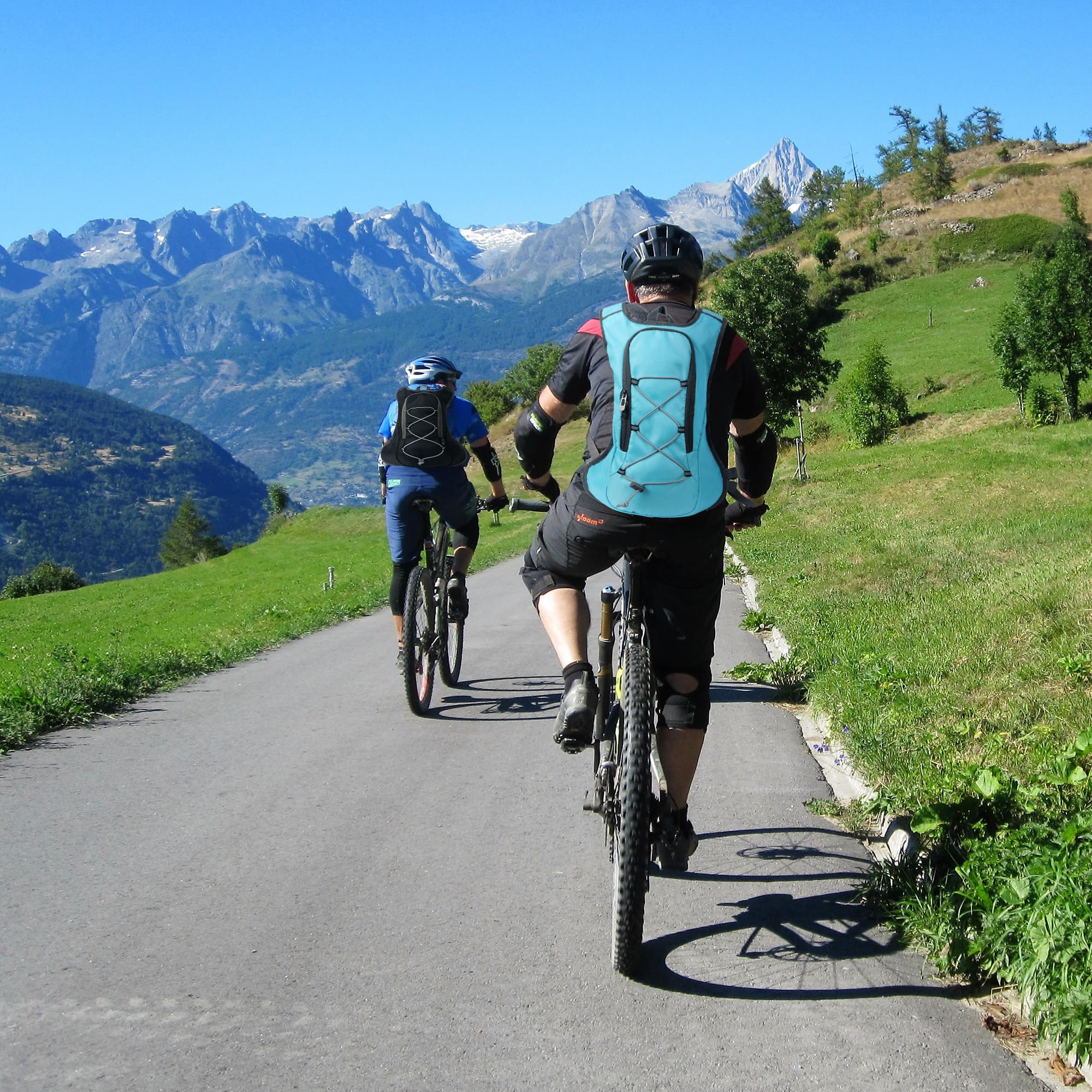 Mochila para bicicleta, mochila de senderismo, pequeña, resistente al agua, para hombre y mujer, para ciclismo, camping, correr