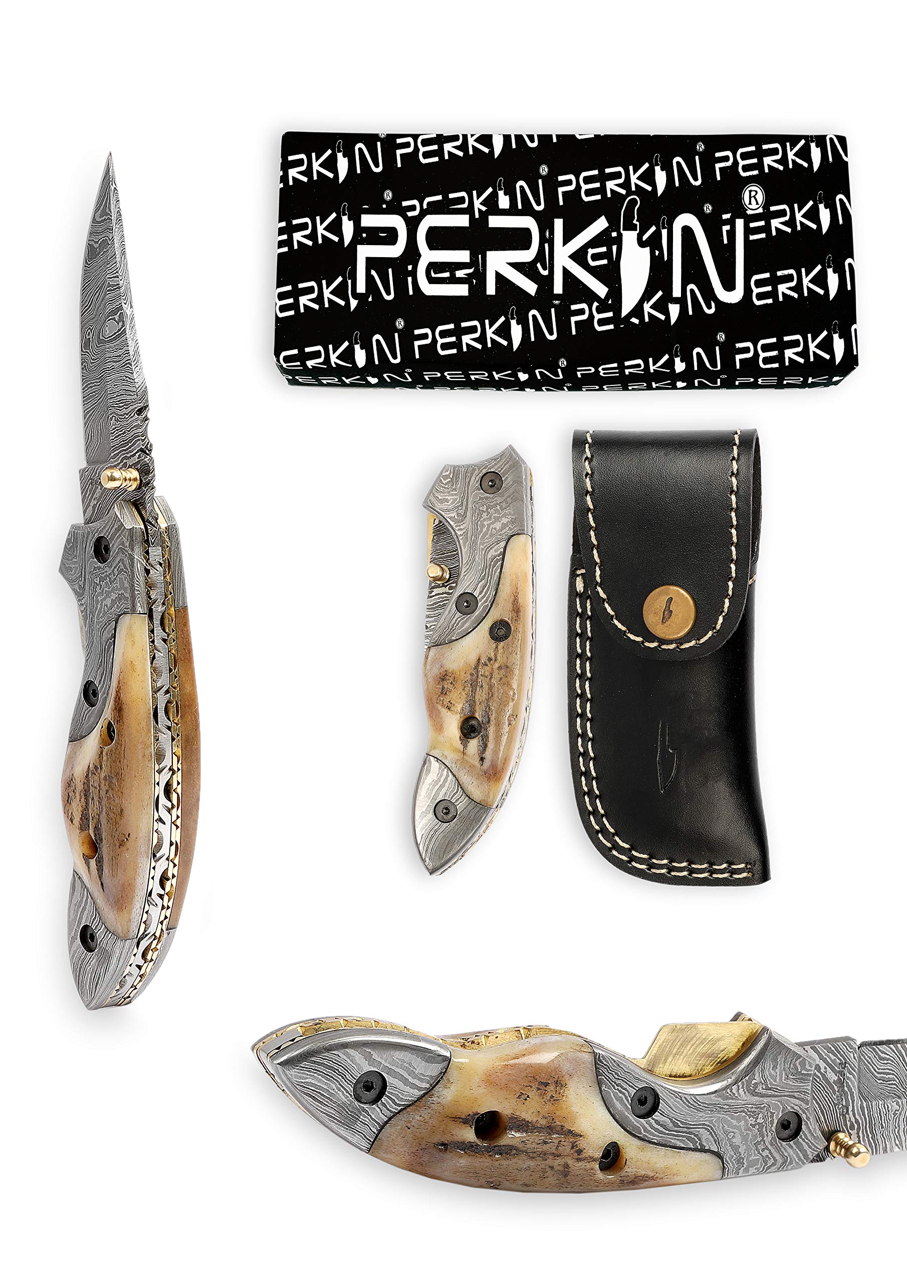 Damasco mano pieghevole serratura Coltello ritorno