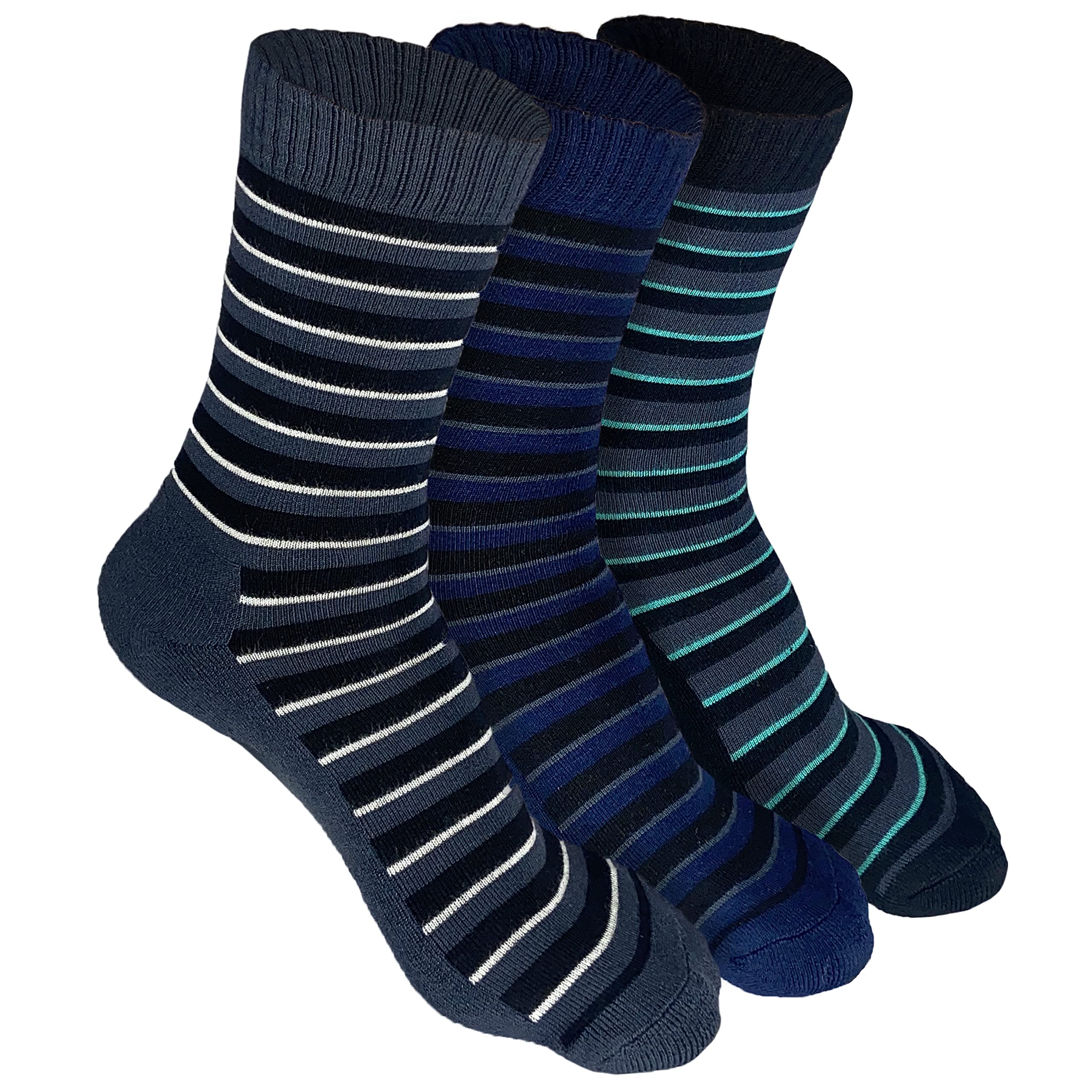 Bamboo Men's Crew Socks, 3X Softer than Cotton Socks, Odour Resistant & Breathable, Calf Length Socks