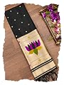 DEVANGI Women's Woven Banarasi Silk Dupatta/Chunni For Women, Floral Print 1 Meter Wide and 2.3 Meter Length Printed Des