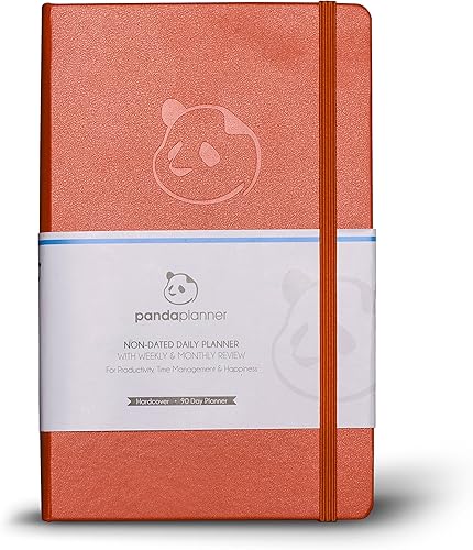 Panda Planner - Agenda diaria 2023, organizador de 90 días para objetivos, gratitud y concentración, agenda semanal y mensual, agenda sin fecha