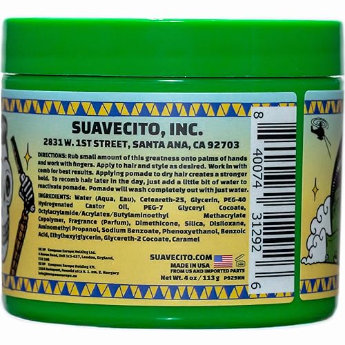 Miniatura 2 de Suavecito Pomade Firme (fuerte), capacidad de 4 onzas, 1 paquete, pomada para hombres, cera a base de agua de brillo medio como gel para el cabello