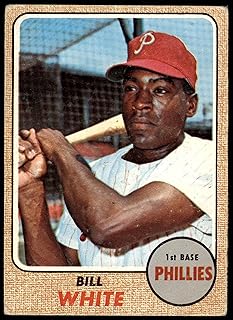 1968 Topps # 190 Bill White Philadelphia Phillies (Baseball Card) FAIR Phillies