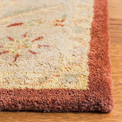 Miniatura 3 de SAFAVIEH Antiquity Collection AT14C - Alfombra de lana tradicional oriental de primera calidad, hecha a mano, 3 x 5 pies, color óxido