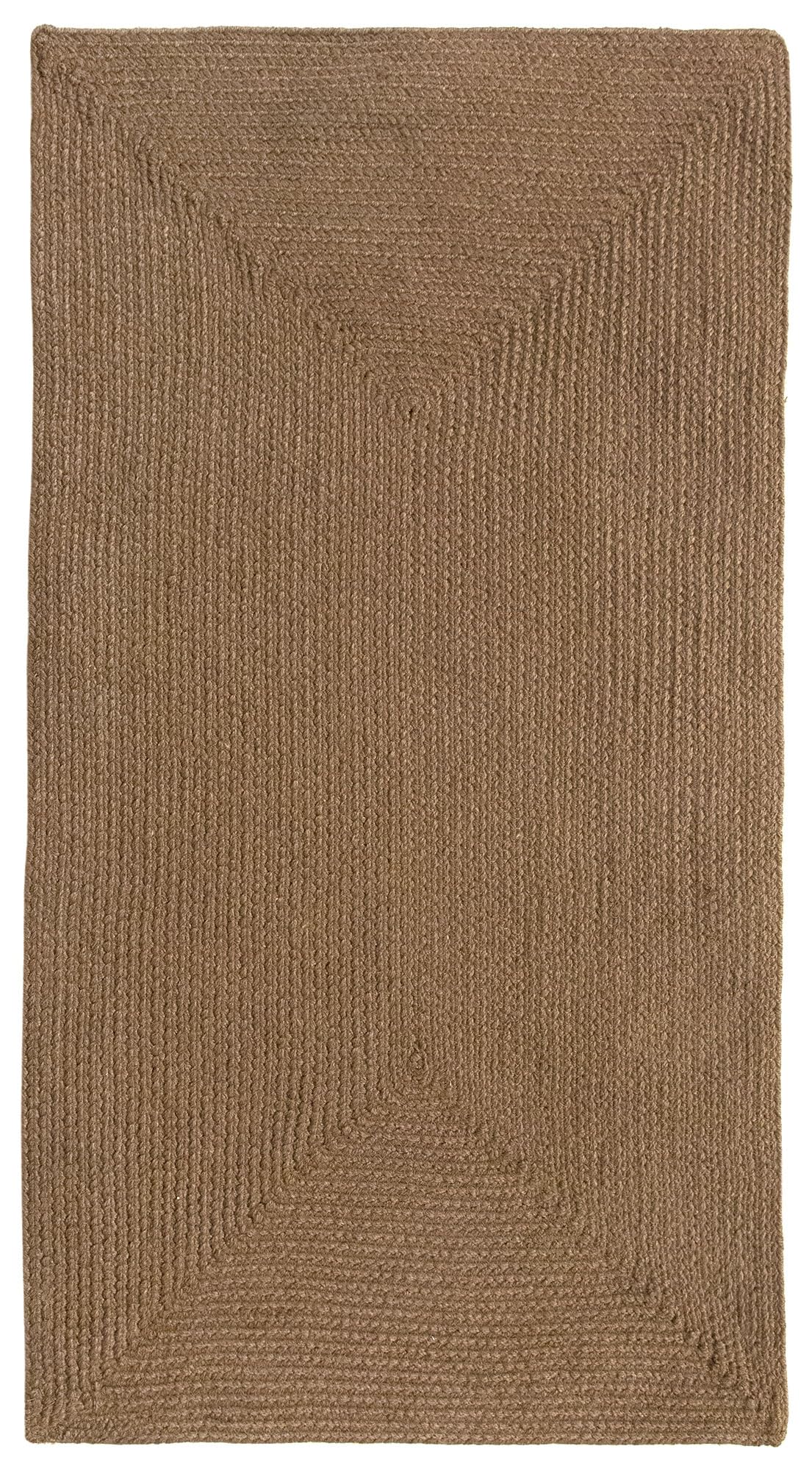 HAMID Alfombra Nansa Interior/Exterior Pet Reciclado – Lavable y Resistente al Agua – Ecológica y Sostenible – Ideal para Terraza, Jardín o Salón (110x60cm, Marrón)