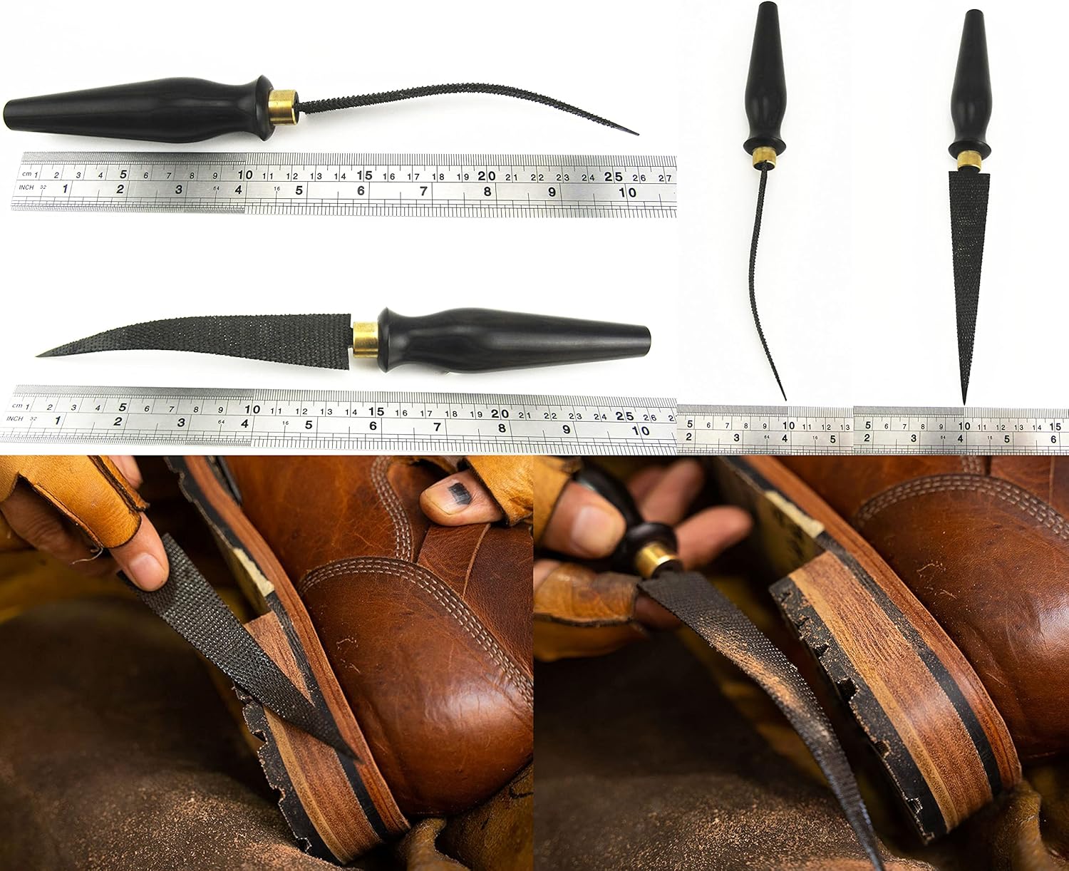 1pc Professional Leather Craft Shoemaker Cobbler Shoes Repair Grinding Serrated Rasp Files Tool