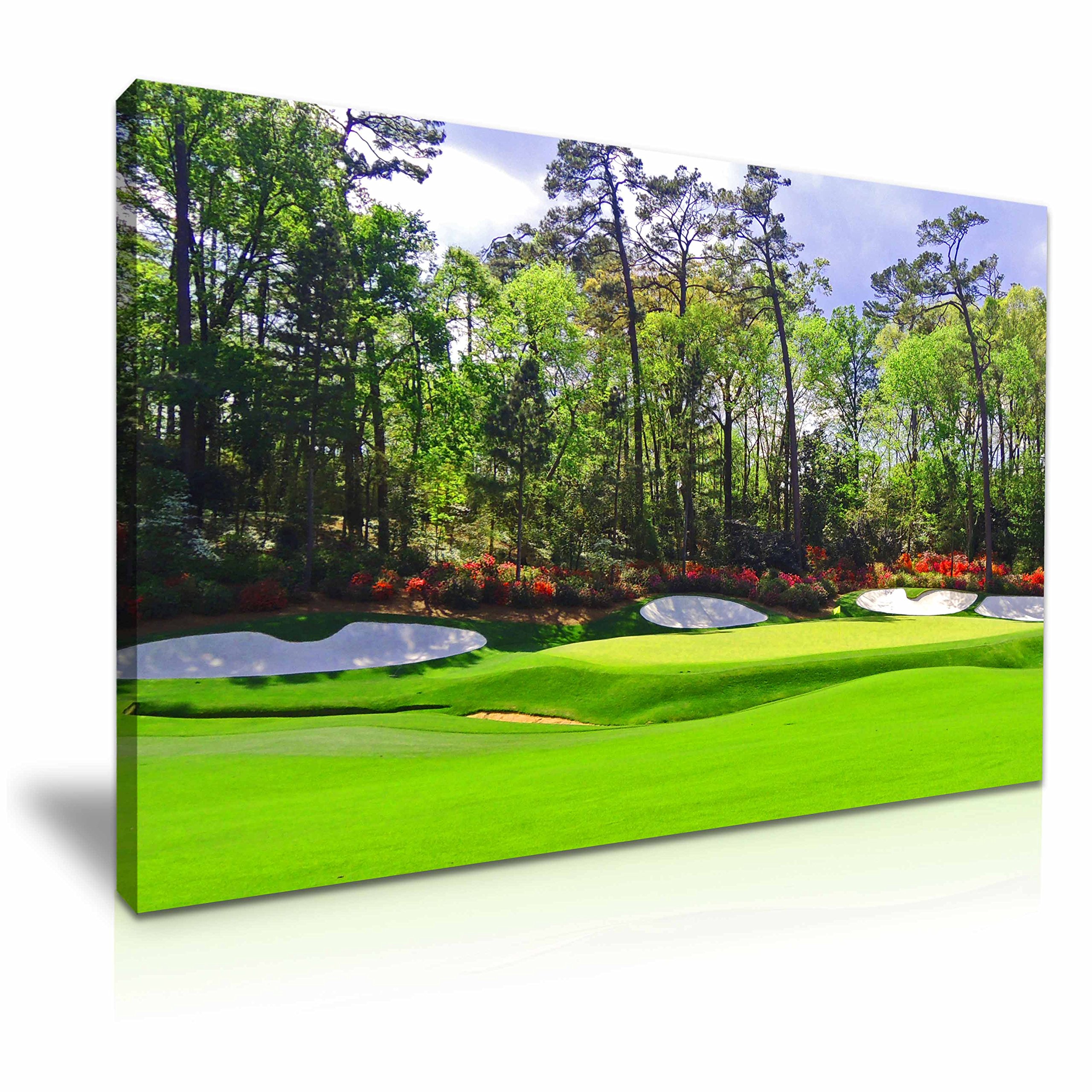 Yes Art Green Augusta National Golf Club Amen Corner Canvas Wall Art Picture Print 76X50cm